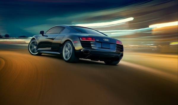Photograph Allan Davey Audi R8 Gt on One Eyeland